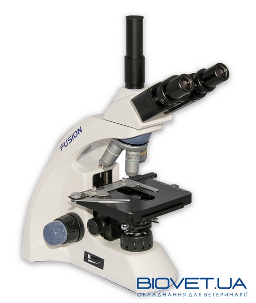 Мікроскоп біологічний MICROmed Fusion FS-7630, планахроматичні об'єктиви, автономне живлення