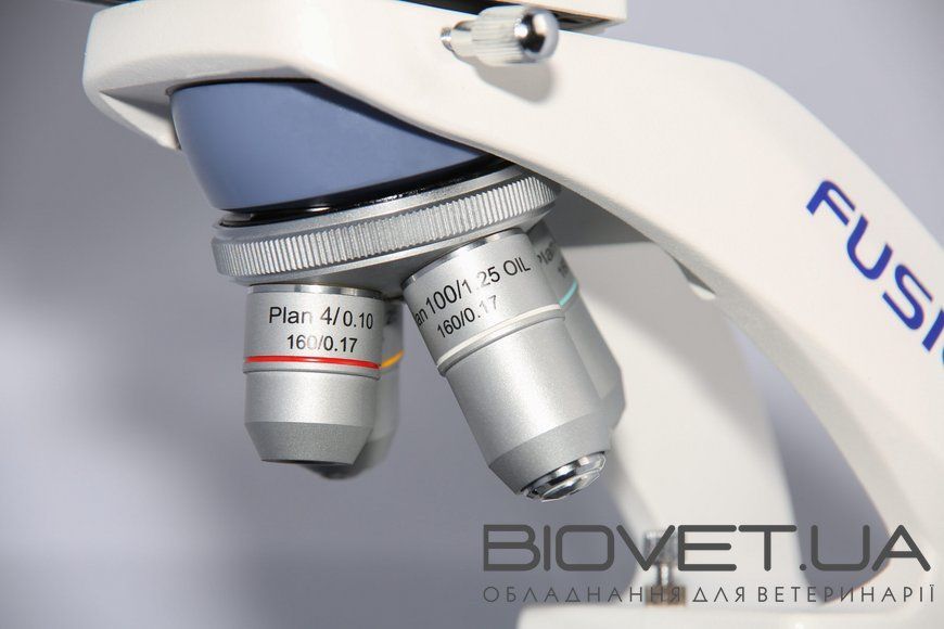 Микроскоп биологический MICROmed Fusion FS-7630, планахроматические объективы, автономное питание