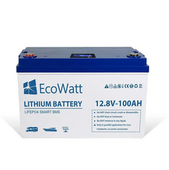 Акумуляторна батарея літієва Ecowatt LED LiFePO4 12,8 В 100Ah