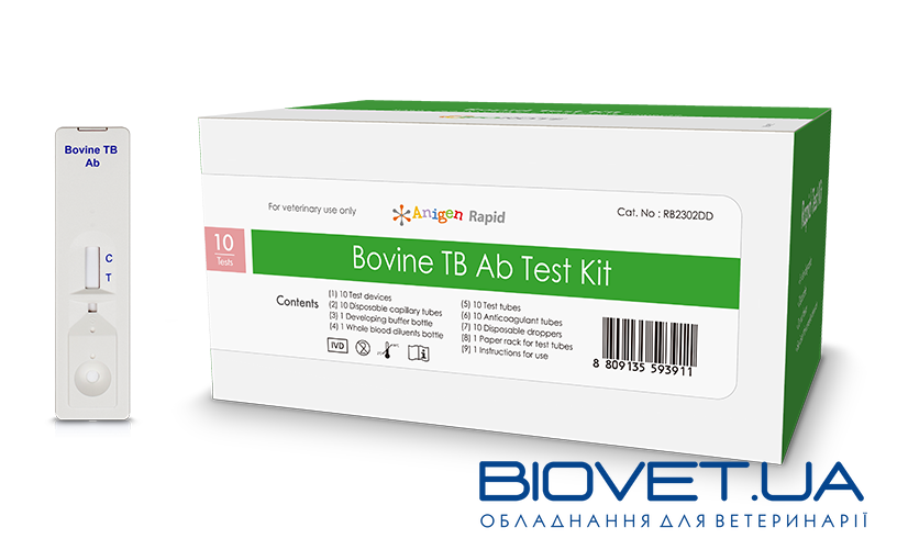 Експрес-тест на виявлення туберкульозу ВРХ Rapid Bovine TB Ab