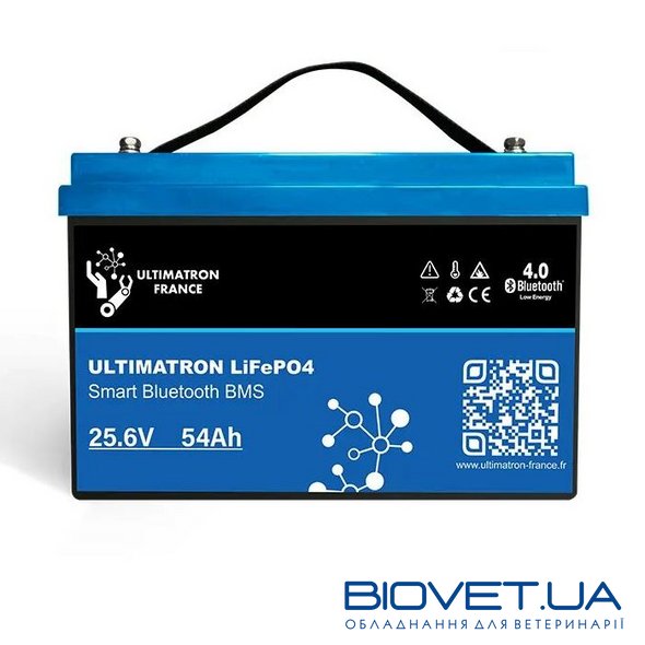 Акумуляторна літієва батарея 25,6 В 54Ah LiFePO4 Smart BMS з Bluetooth
