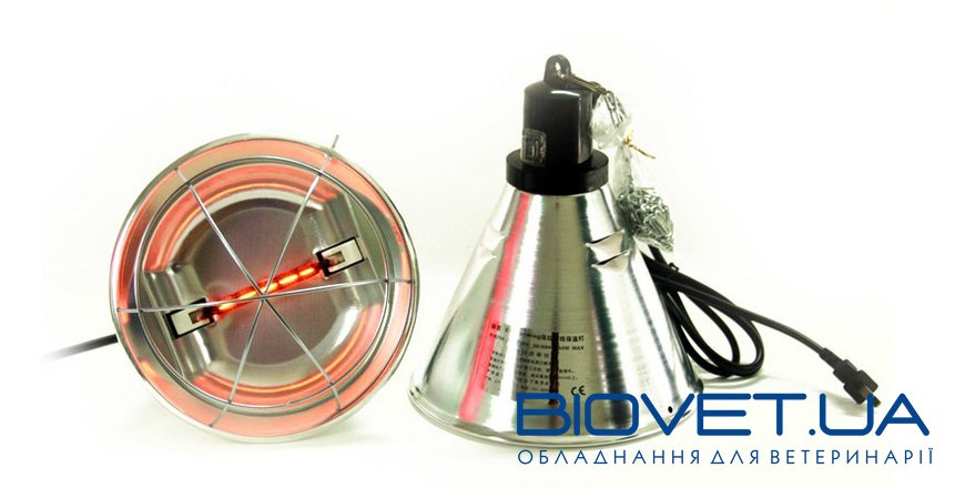 Брудер для инфракрасной лампы с переключателем 50/100%, тип цоколя R7s-7, 118 мм, 275W Max