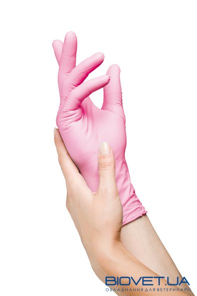 Перчатки нитриловые SafeTouch® Extend Pink без пудры