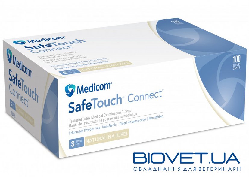 Рукавички латексні Medicom SafeTouch® Connect без пудри