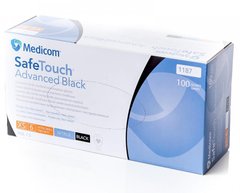 Рукавички нітрилові Medicom SafeTouch® Advanced Black без пудри