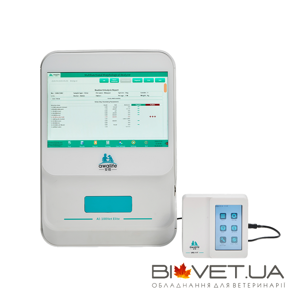 Ветеринарный анализатор сухой химии мочи URS-11T, Awalife