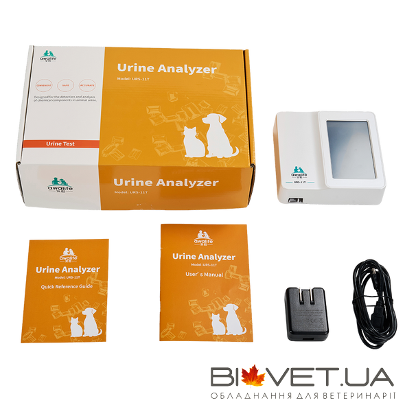 Ветеринарный анализатор сухой химии мочи URS-11T, Awalife