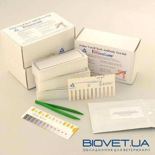 Тест-набор ИммуноКомб® VacciCheck® (Panleukopenia, Herpes virus, Calici virus IgG antibody)