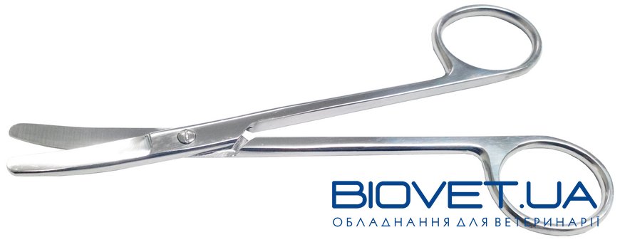 Ножницы по Mixter хирургические вертикально-изогнутые с твердым сплавом 150 мм