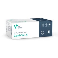Експрес-тест на виявлення антигена дирофілярії та антитіл до ерліхіозу, бореліозу та анаплазмозу собак, CaniVec-4 (CaniV-4), Vet Expert, 5 шт