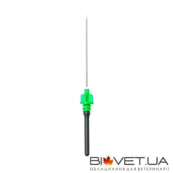 Голки Vacutest для вакуумних пробірок 21G &times; 1 1/2" (0,8 &times; 38 мм), зелені, стерильні, 100 шт