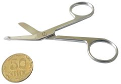 Ножницы для разрезания повязок с пуговкой 90 мм