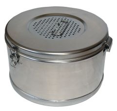 Коробка стерилизационная с фильтром КСКФ из нержавеющей стали