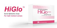 Офтальмологические тест-полоски с флюоресцеином высокомолекулярным HiGlo Strips, уп.100 шт.